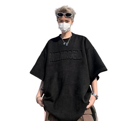 美式高街重磅短袖t恤男宽松衣服