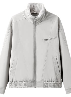 森马时尚底特律夹克毛领棉服男装