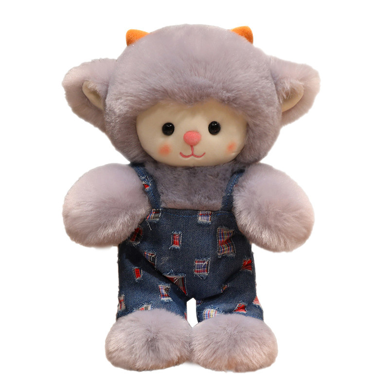 【精品】小羊玩偶睡觉抱睡公仔