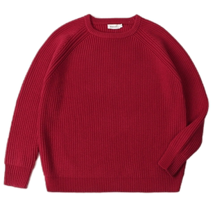 新款红色毛衣亲子装影楼拍照服装摄影新年一家四口亲子服过年主题