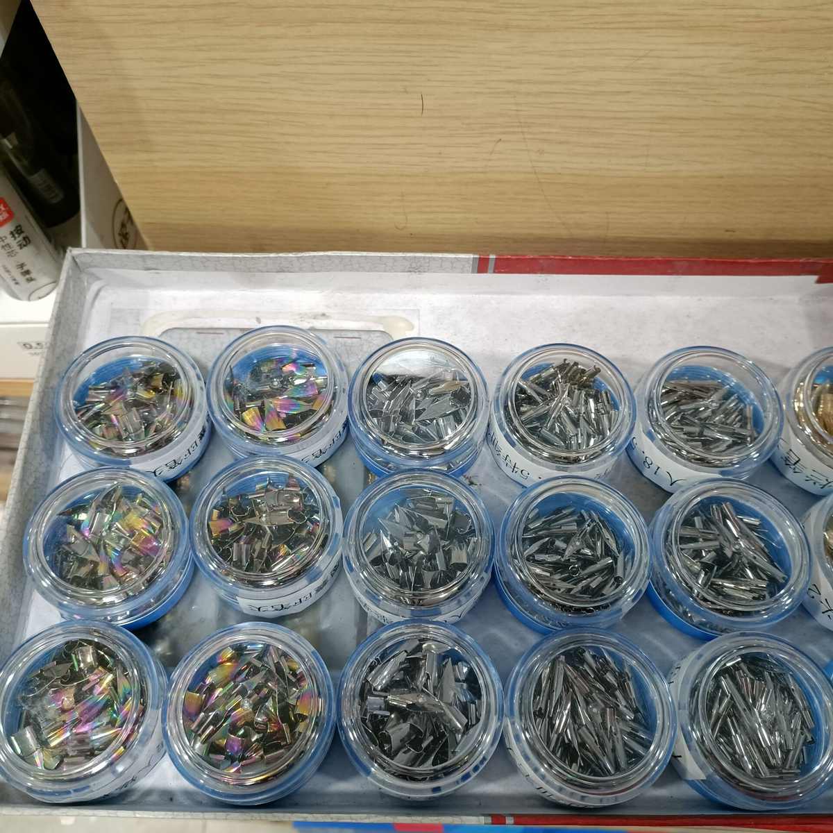 传人钢笔尖炫彩EF明尖暗尖小尖0.38书写小学生钢笔可换尖通用包邮