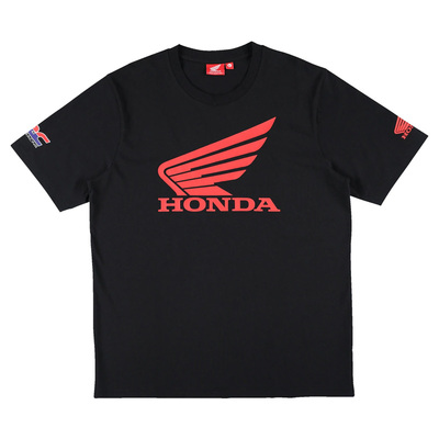 日本HRC Honda Wing夏季休闲T恤圆领短袖棉质T恤衫
