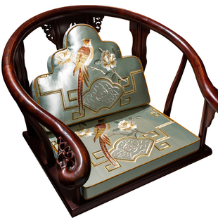 中式红木椅子垫乳胶坐垫沙发垫办公室椅垫家用太师椅茶圈椅垫定制