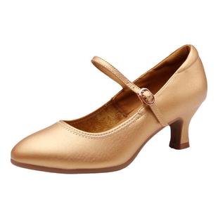 舞世霸舞蹈鞋软底中高跟形体礼仪训练摩登华尔兹广场交谊跳舞鞋