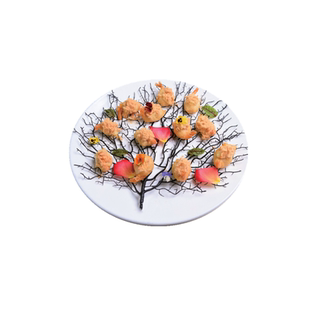 海珊瑚意境菜装饰品创意菜珊瑚盘饰装饰黑珊瑚仿真珊瑚树铁树摆件