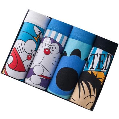 男生卡通纯棉内裤青年动漫裤衩