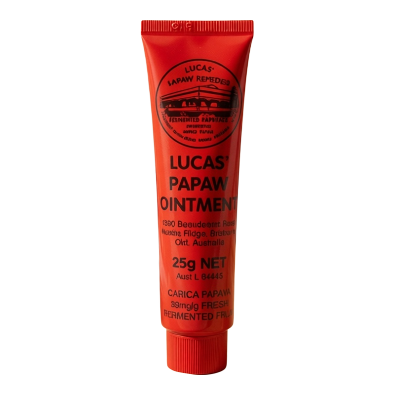 Lucas Papaw 澳洲纯天然木瓜膏25g长效保湿5支秋冬润唇膏夜间使用