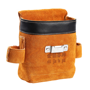 世锦鲁牌牛皮电工工具包多功能维修装修加厚耐磨贴壁纸专用男腰包