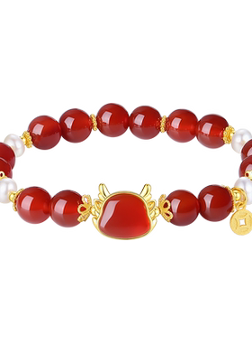 【圣诞礼物】周大生银手链珍珠