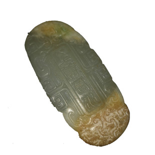 仿古天然岫玉石古风玉佩上善若水玉牌子男吊坠刻字腰佩饰古装挂件