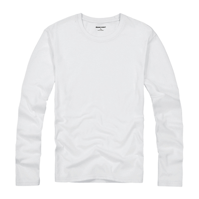 美洲海岸长袖休闲简约纯棉T恤男