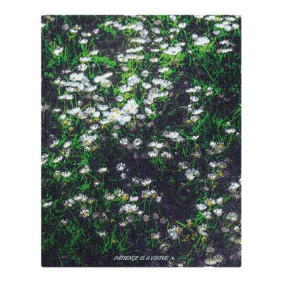 TLP反光贴纸 心情切片系列 绿地小白花质感笔记本电脑pad防水贴纸