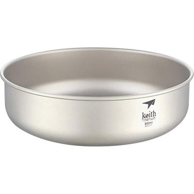 铠斯钛深盘菜盘家用健康纯钛金属