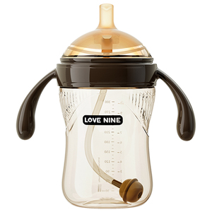 学饮杯吸管奶瓶1-2-3岁以上大宝宝6个月一岁吸管水杯防胀气喝奶