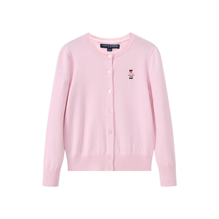 TeenieWeenie Kids小熊童装26年常青新款女童宝休闲简约毛织开衫