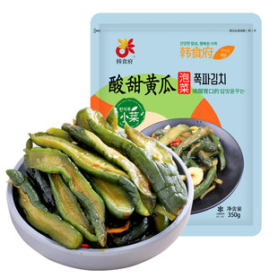 韩食府酸甜黄瓜泡菜正宗延边酱黄瓜朝鲜族地窖小黄瓜咸菜袋装350g