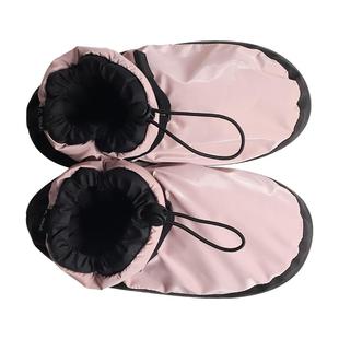 笛雀儿舞蹈保暖靴女冬季热身棉鞋芭蕾舞蹈鞋教师短款靴练功鞋成人