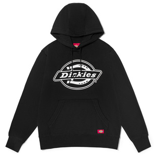 Dickies连帽卫衣女秋冬经典大logo印花棉毛圈休闲百搭上衣男潮流