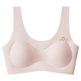 花伴朵少女内衣薄款无痕高弹三阶段初高中发育女生体育课云朵文胸