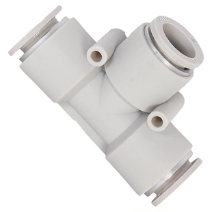 AIRTAC亚德客气管气动快插T型三通接头PE/APE-4/6/8/10/12/16