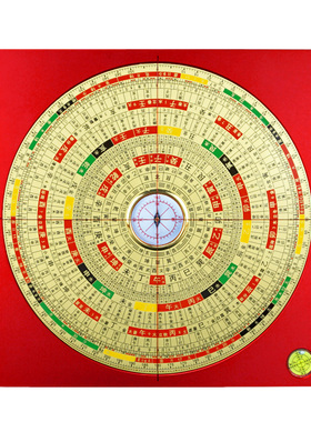 三合罗盘高精度专业铝镁合金罗经仪多尺寸随身携带八卦指南针摆件