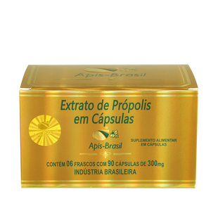巴西原装正品代购Apis Brasil亚碧斯金装高浓度40%蜂胶软胶囊6瓶