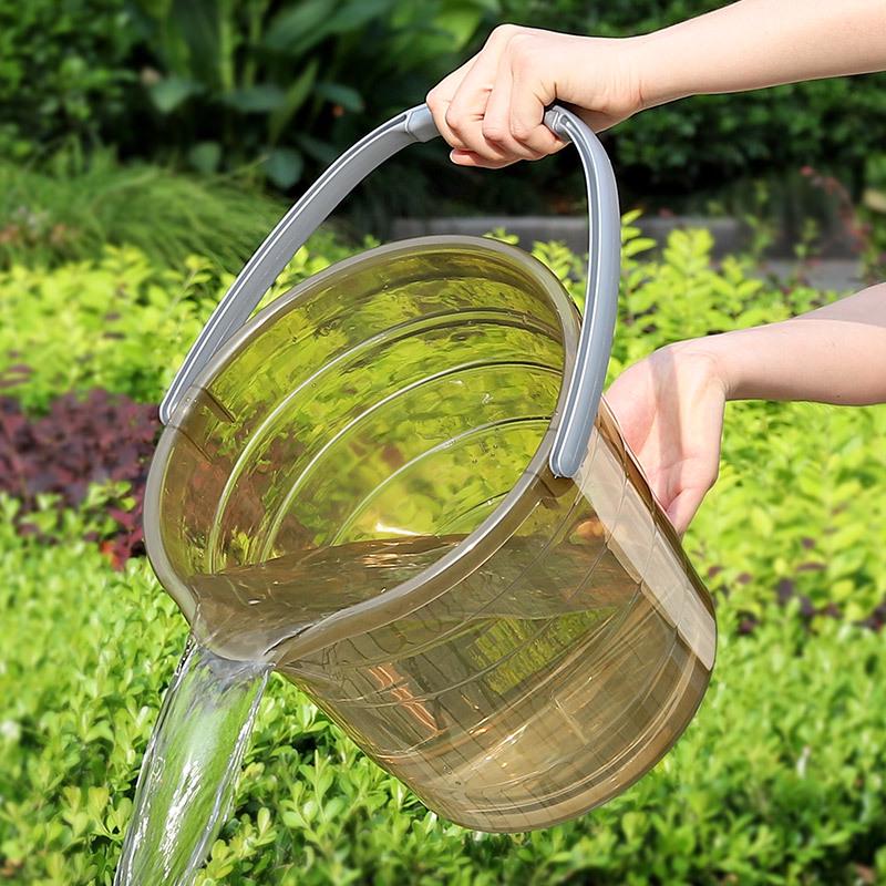 水桶大号透明家用加厚塑料洗衣桶学生宿舍洗澡储水桶手提塑料圆桶