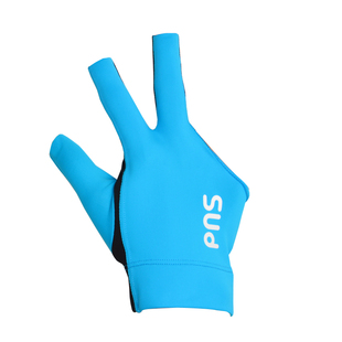 台球手套PNS桌球漏指手套中式黑八九三指透气防滑球斯诺克杆