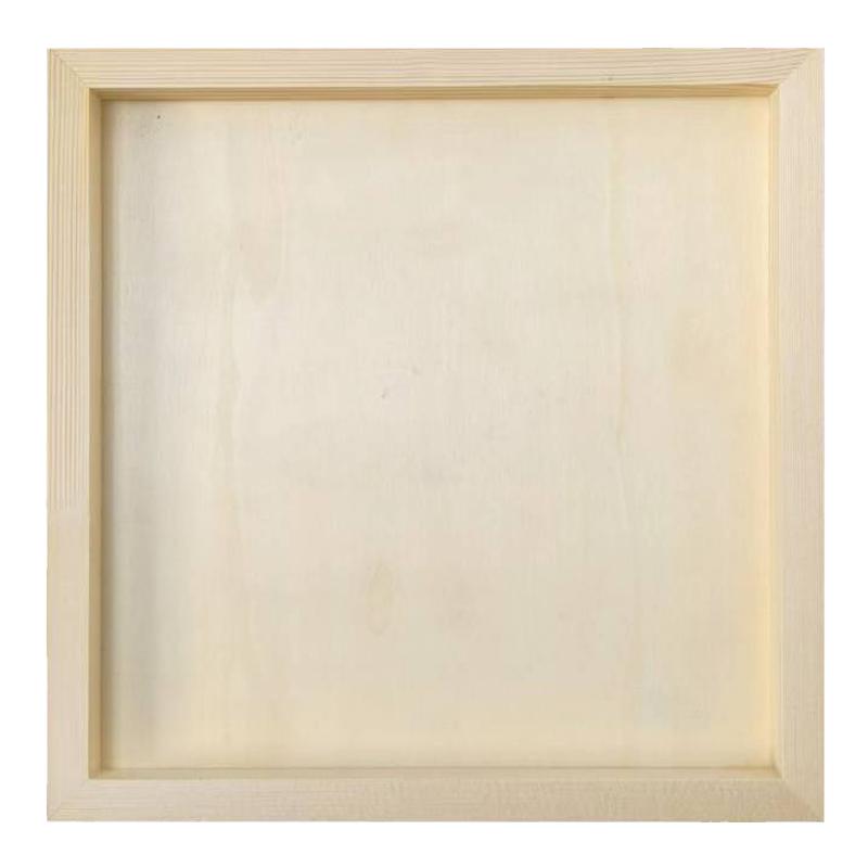 粘土画立体超轻黏土画框儿童手工DIY材料展示框实木彩泥相框