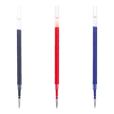 得力中性笔笔芯0.5mm子弹头替芯20支每盒替芯黑红蓝学生办公用