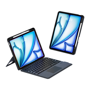BOW 新款iPadPro11妙控键盘air4/5保护套磁吸拆分Air6/7一体式双模鼠标套装适用苹果iPad11代/10代带笔槽背光