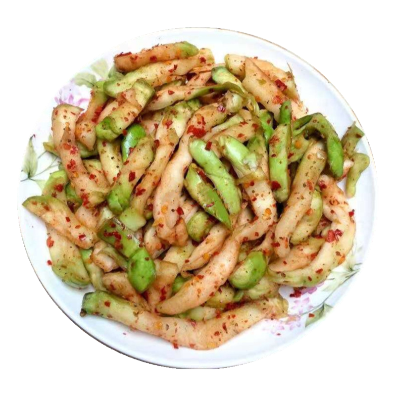 新鲜现拌咸菜菱角菜四川宜宾麻辣
