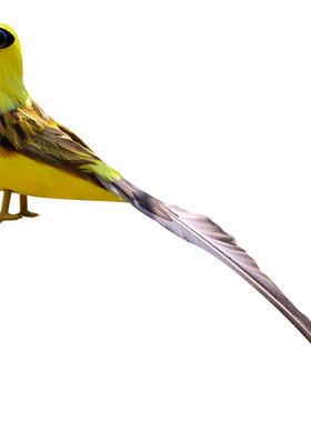 仿真羽毛黄鹂客厅盆景橱窗装饰