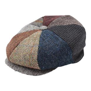 KAMOSA八角帽女英国鸭舌帽复古粗花呢潮羊毛帽子男浴血黑帮报童帽