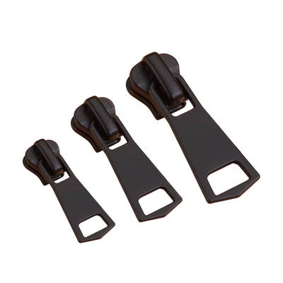 拉链头配件羽绒服衣服替换拉链扣拉头校服外套树脂金属拉锁头金色