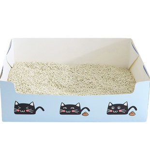 一次性猫砂盆纸质外出车载简易便携式可折叠开放式猫厕所寄养旅游