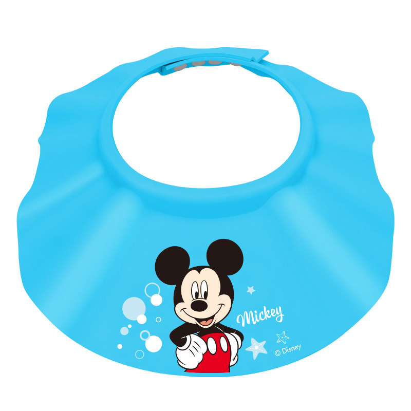 迪士尼宝宝洗头帽防水护耳小孩洗发帽子婴儿童洗澡浴帽洗头发神器