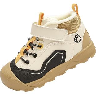 巴拉巴拉童鞋儿童学步鞋男女童宝宝鞋子2025新秋冬高帮鞋加绒保暖