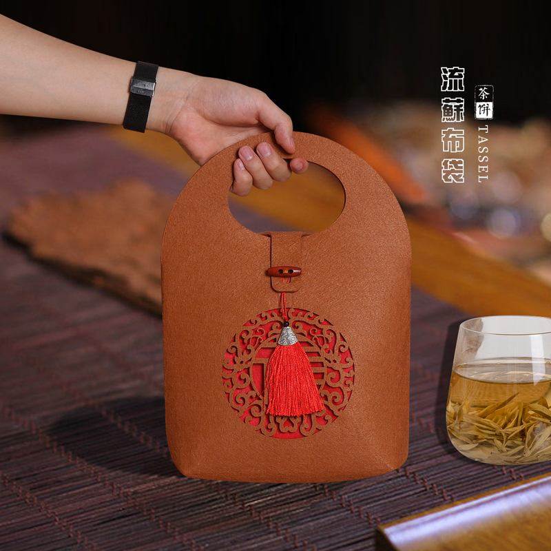 新款357克茶饼袋茶叶普洱茶老饼茶饼白子茶通用七包装袋