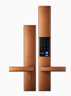 ICCSSI艾栖纯铜指纹锁密码锁家用防盗门电子锁C级智能锁T5防水