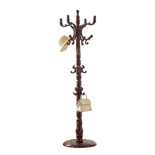 欧式实木衣帽架落地卧室现代简约挂衣架客厅多功能家用简易大衣架