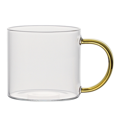 欧式耐高温高硼硅玻璃茶杯