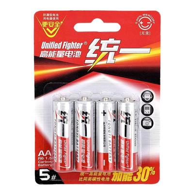 统一电池5号7号碳性电池电视空调遥控器闹钟闹表五号玩具耐用电池
