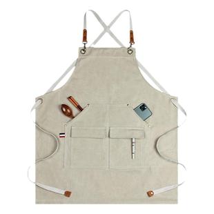 咖啡师中餐厅同款围裙男防水花艺烘焙奶茶店工作服女定制logo印字