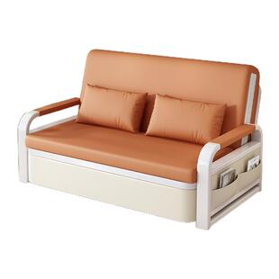 沙发床折叠两用2025新款小户型办公室出租房客厅铁艺伸缩多功能床