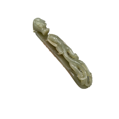 和田玉青白玉貔貅玉带钩玉佩腰佩