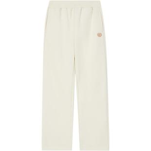 【加绒】eland kids衣恋童装女童卫裤秋冬学院风徽章刺绣长裤子