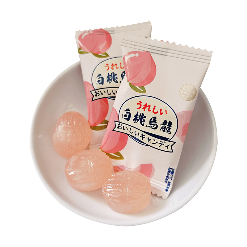 甜格格白桃乌龙果汁硬糖喜糖年货