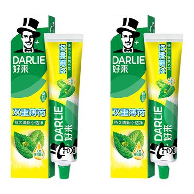 DARLIE牙膏双重薄荷去口气含氟
