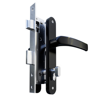 老式断桥铝门锁上下孔190中心距85/92老式铝合金门锁把手锁芯8535